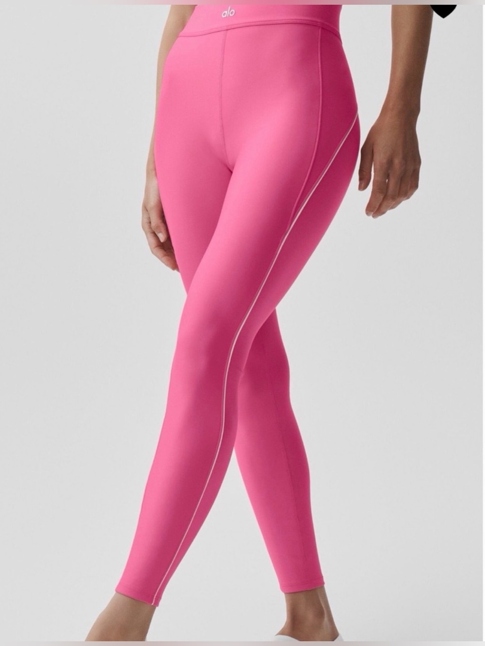 NWT Alo Yoga Airlift Speedwork 7/8 Leggings Paradise Pink Medium High Waist